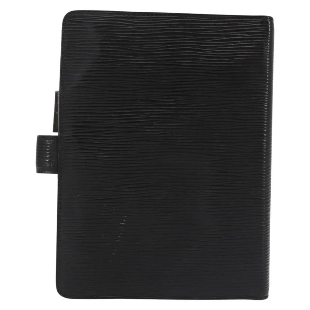 LOUIS VUITTON Epi Agenda MM Day Planner Cover Black